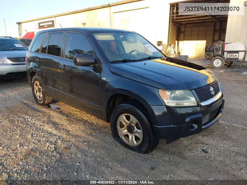 2007 Suzuki Grand Vitara VIN: JS3TE941174203070 Lot: 40835422