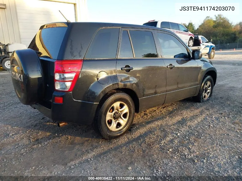 2007 Suzuki Grand Vitara VIN: JS3TE941174203070 Lot: 40835422