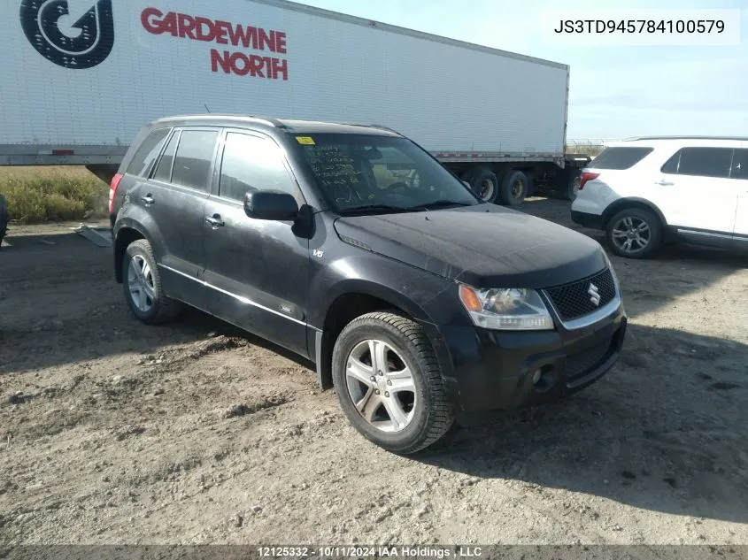 2008 Suzuki Grand Vitara VIN: JS3TD945784100579 Lot: 12125332