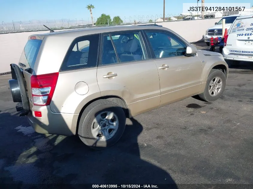 2008 Suzuki Grand Vitara Appearance/Appearance + VIN: JS3TE941284101567 Lot: 40613995