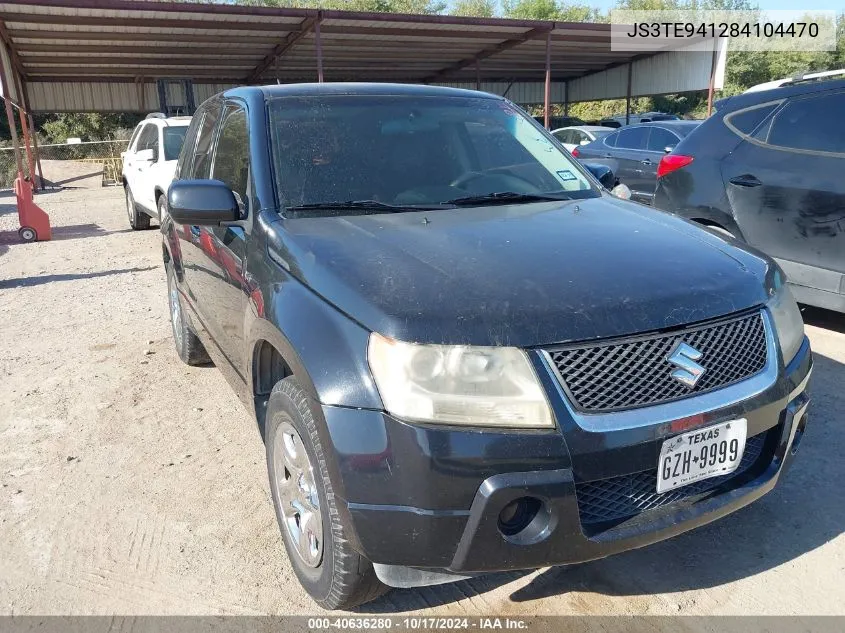 2008 Suzuki Grand Vitara Appearance/Appearance + VIN: JS3TE941284104470 Lot: 40636280