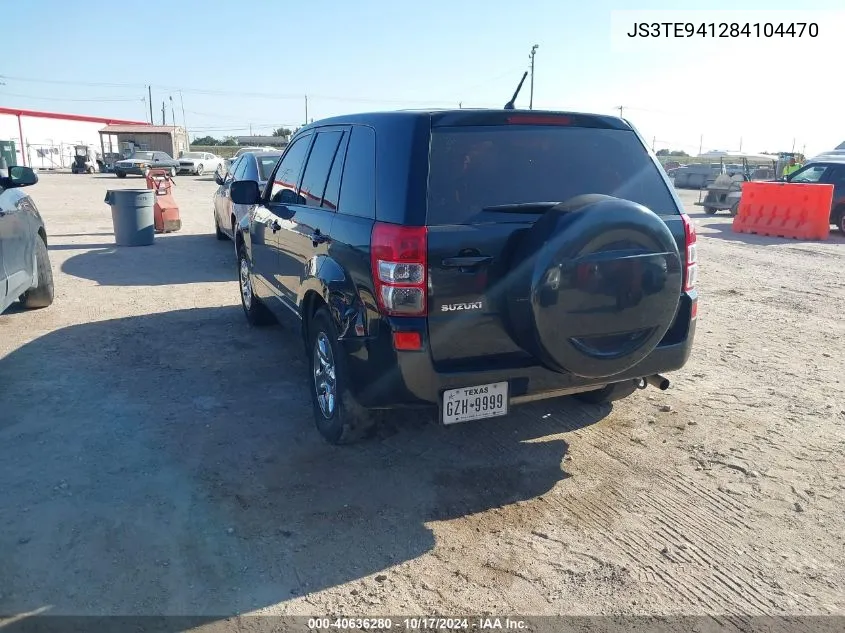 2008 Suzuki Grand Vitara Appearance/Appearance + VIN: JS3TE941284104470 Lot: 40636280