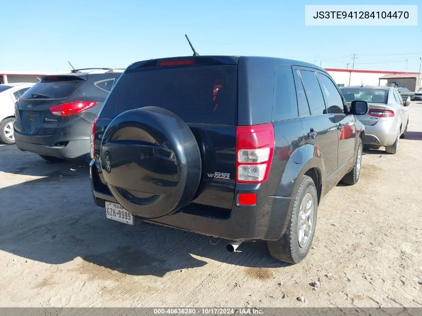 2008 Suzuki Grand Vitara Appearance/Appearance + VIN: JS3TE941284104470 Lot: 40636280