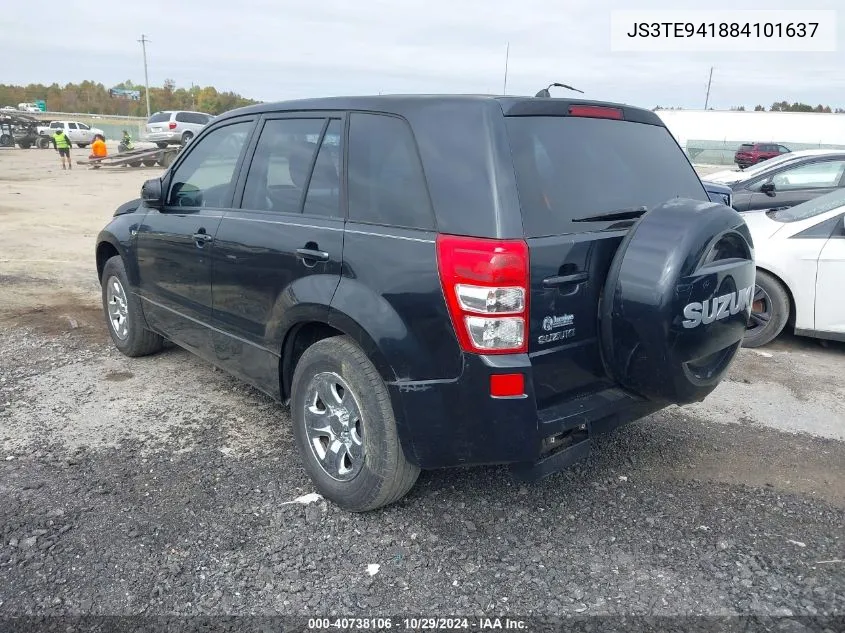 2008 Suzuki Grand Vitara Appearance/Appearance + VIN: JS3TE941884101637 Lot: 40738106