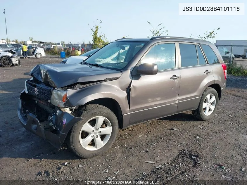 2011 Suzuki Grand Vitara Premium VIN: JS3TD0D28B4101118 Lot: 12116542