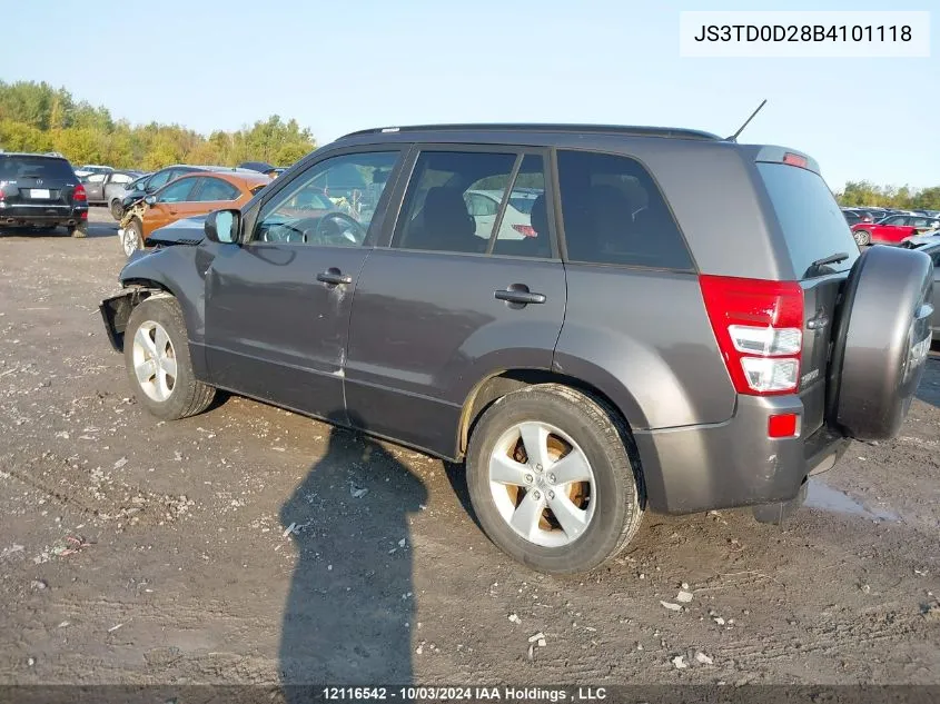 JS3TD0D28B4101118 2011 Suzuki Grand Vitara Premium