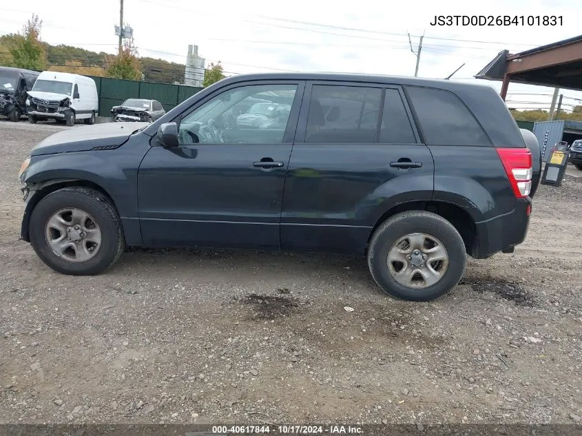 2011 Suzuki Grand Vitara Premium/Premium W/Alloy Wheels VIN: JS3TD0D26B4101831 Lot: 40617844