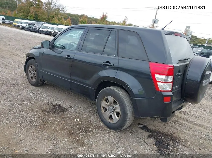 2011 Suzuki Grand Vitara Premium/Premium W/Alloy Wheels VIN: JS3TD0D26B4101831 Lot: 40617844