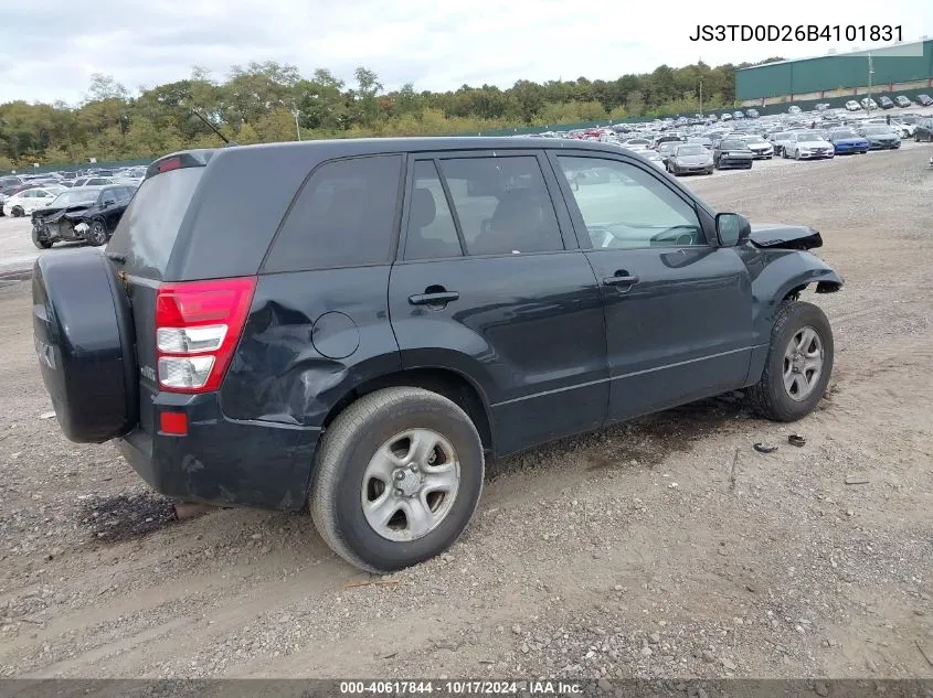 2011 Suzuki Grand Vitara Premium/Premium W/Alloy Wheels VIN: JS3TD0D26B4101831 Lot: 40617844