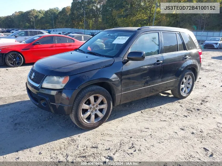 2011 Suzuki Grand Vitara Limited VIN: JS3TE0D72B4100152 Lot: 40676416