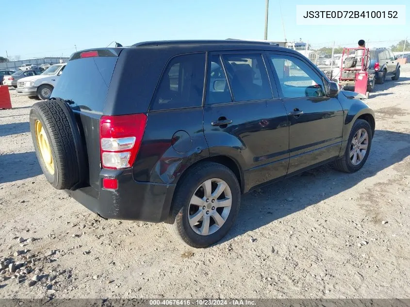 2011 Suzuki Grand Vitara Limited VIN: JS3TE0D72B4100152 Lot: 40676416