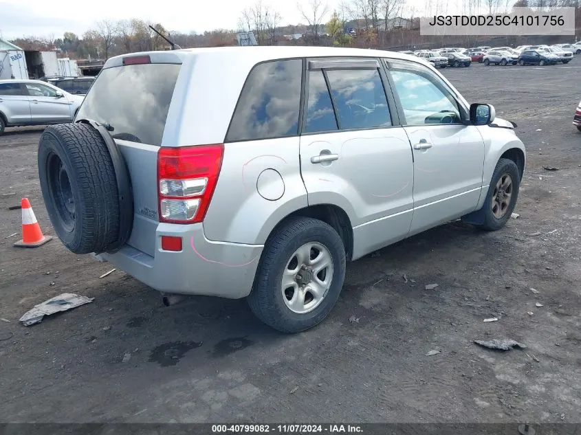 2012 Suzuki Grand Vitara Premium VIN: JS3TD0D25C4101756 Lot: 40799082