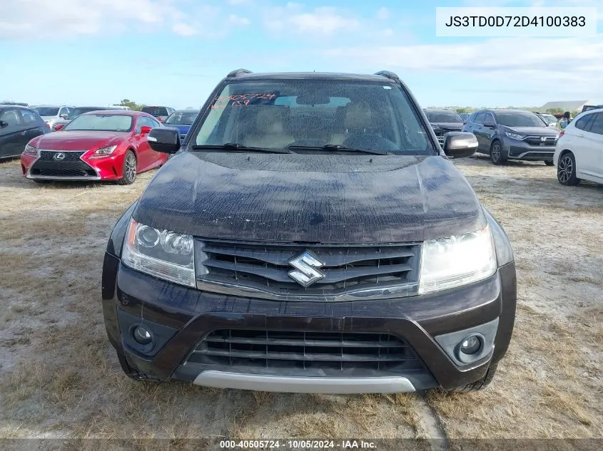 2013 Suzuki Grand Vitara Limited VIN: JS3TD0D72D4100383 Lot: 40505724