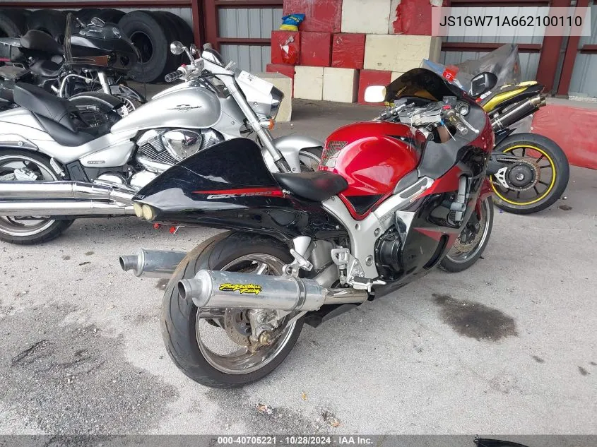 2006 Suzuki Gsx1300 R VIN: JS1GW71A662100110 Lot: 40705221