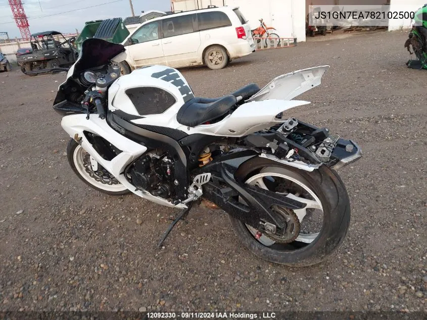 2008 Suzuki Gsx-R600 VIN: JS1GN7EA782102500 Lot: 12092330