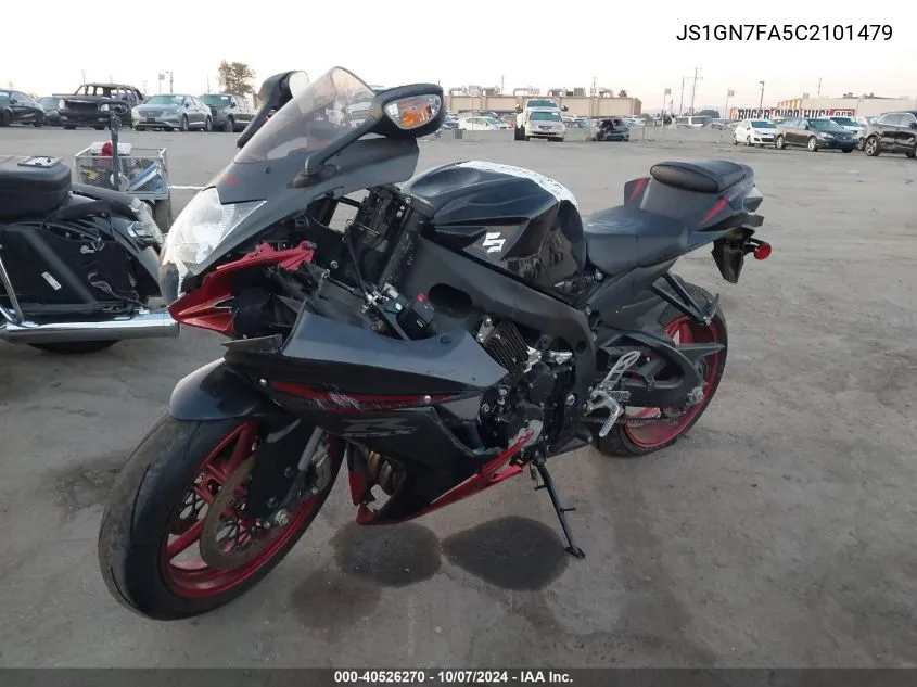 2012 Suzuki Gsx-R600 VIN: JS1GN7FA5C2101479 Lot: 40526270