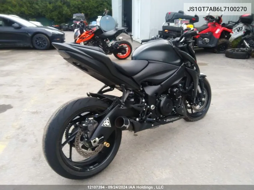 2020 Suzuki Gsx-S1000 Z VIN: JS1GT7AB6L7100270 Lot: 12107394