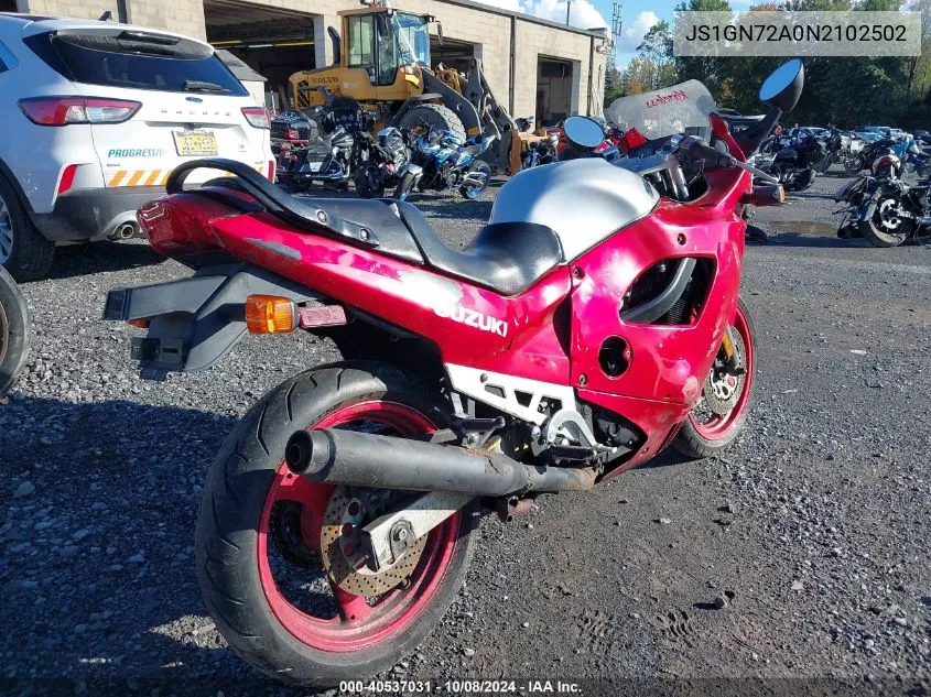 JS1GN72A0N2102502 1992 Suzuki Gsx600 F