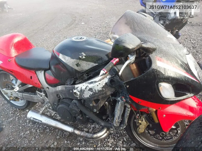 2005 Suzuki Gsx1300 Rk5 VIN: JS1GW71A852103637 Lot: 40629890