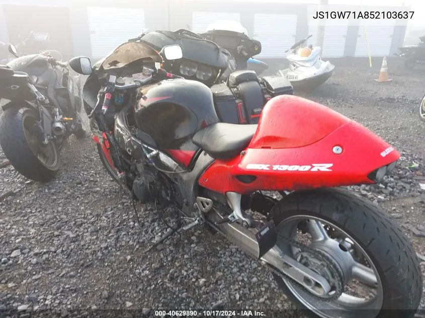 2005 Suzuki Gsx1300 Rk5 VIN: JS1GW71A852103637 Lot: 40629890