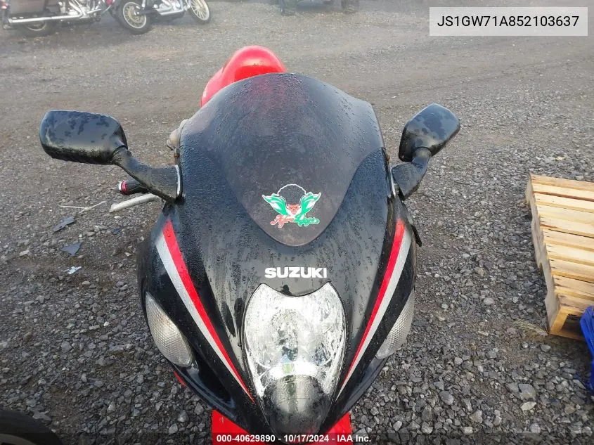 2005 Suzuki Gsx1300 Rk5 VIN: JS1GW71A852103637 Lot: 40629890