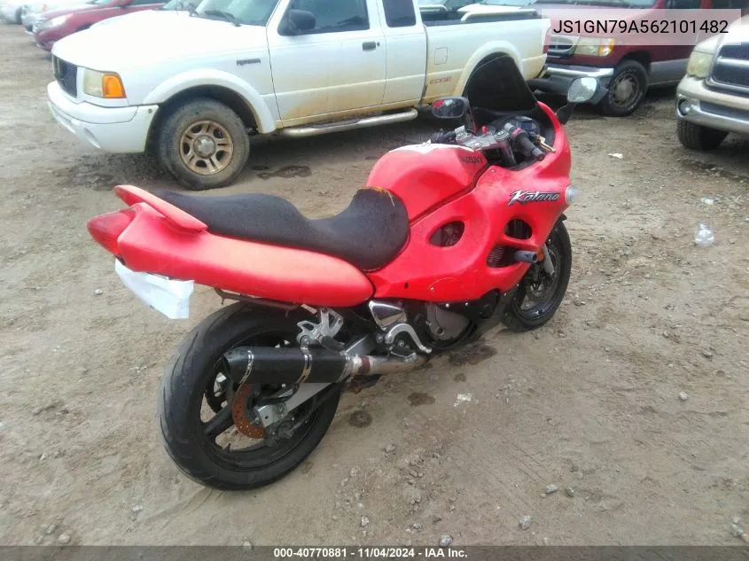 2006 Suzuki Gsx600 F VIN: JS1GN79A562101482 Lot: 40770881