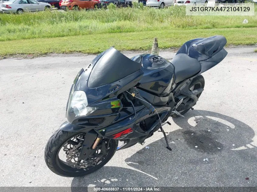 2007 Suzuki Gsx-R750 VIN: JS1GR7KA472104129 Lot: 40688837