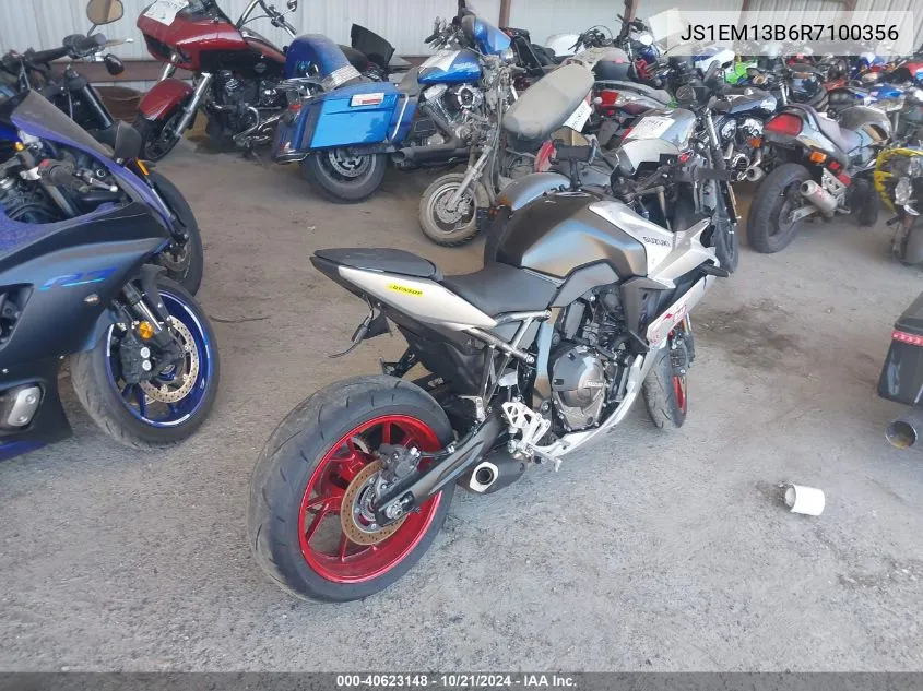 2024 Suzuki Gsx800 F VIN: JS1EM13B6R7100356 Lot: 40623148