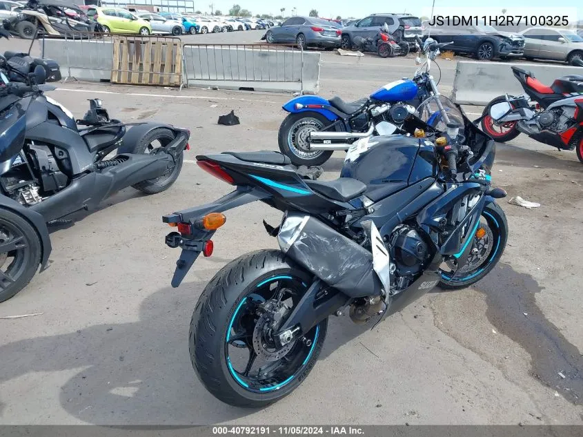 2024 Suzuki Gsx-R1000 R VIN: JS1DM11H2R7100325 Lot: 40792191