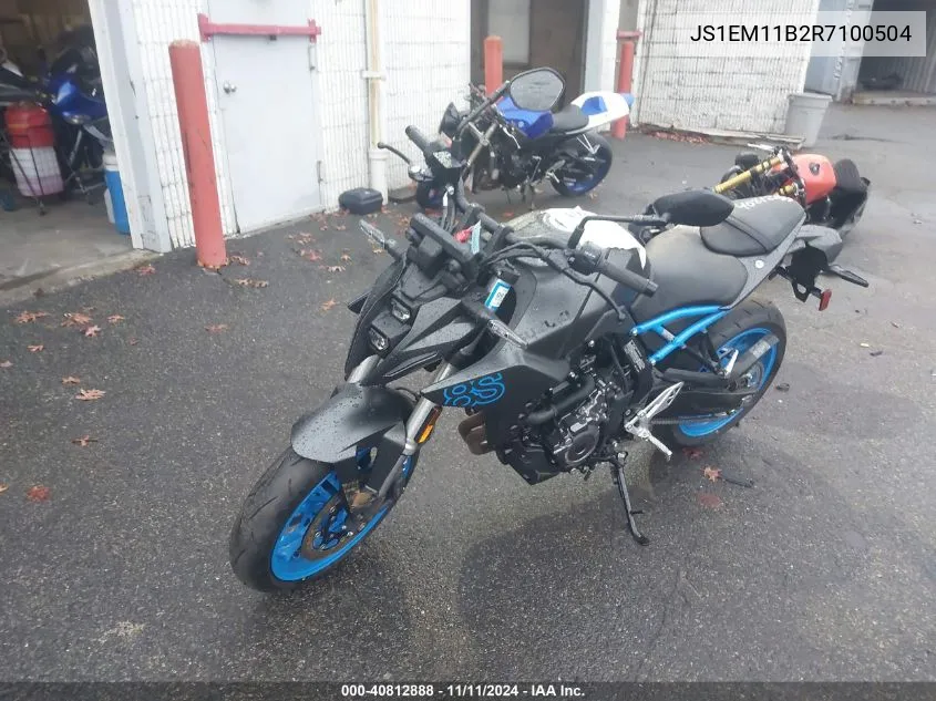 2024 Suzuki Gsx800 R VIN: JS1EM11B2R7100504 Lot: 40812888