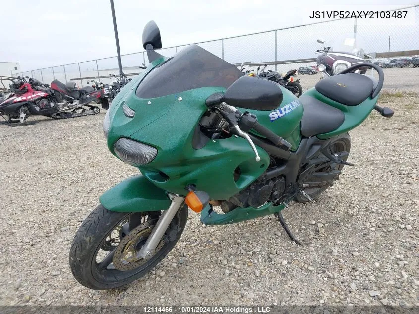 2000 Suzuki Sv650 VIN: JS1VP52AXY2103487 Lot: 12114466