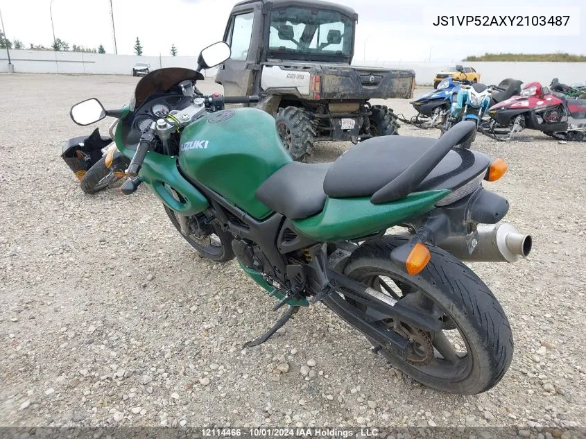 2000 Suzuki Sv650 VIN: JS1VP52AXY2103487 Lot: 12114466