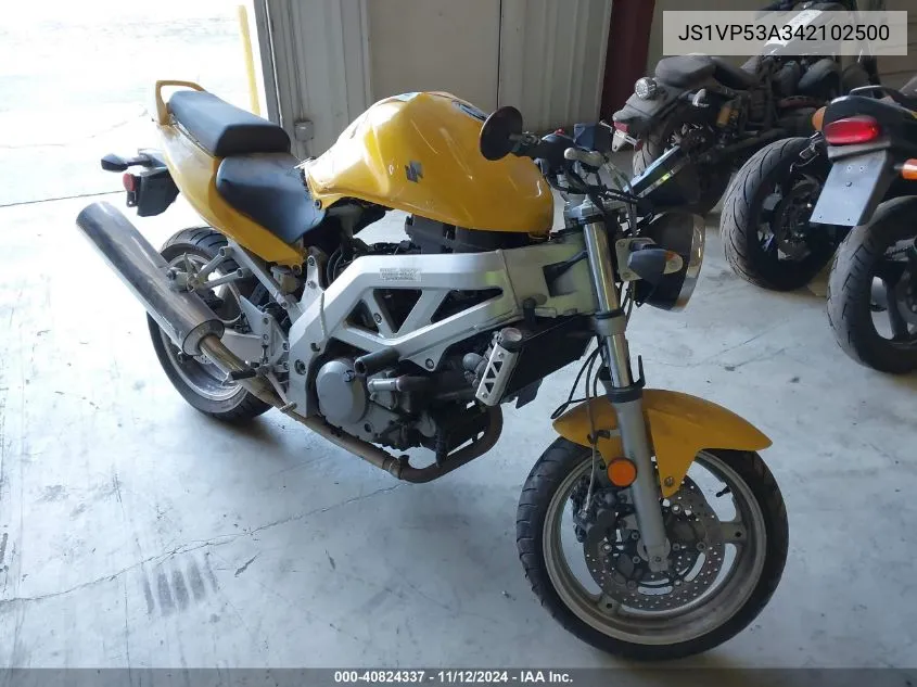 2004 Suzuki Sv650 VIN: JS1VP53A342102500 Lot: 40824337