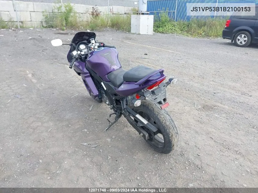 JS1VP53B1B2100153 2011 Suzuki Sv650 A