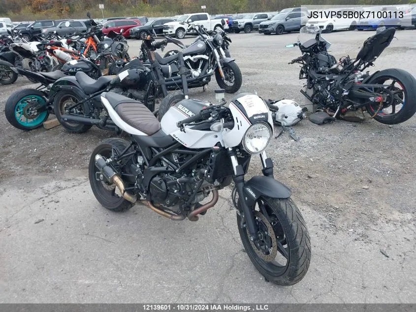 2019 Suzuki Sv650 A/X VIN: JS1VP55B0K7100113 Lot: 12139601