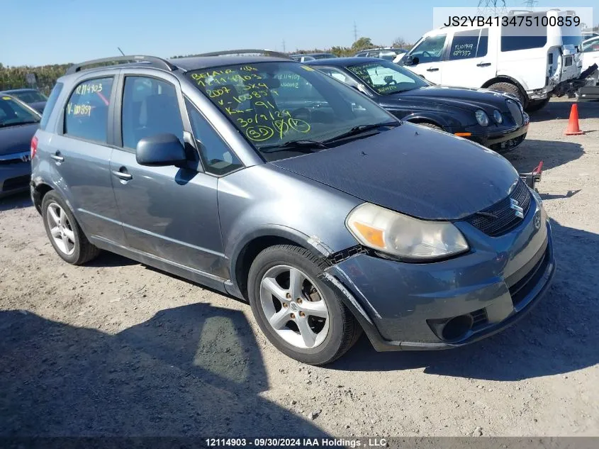 2007 Suzuki Sx4 VIN: JS2YB413475100859 Lot: 12114903