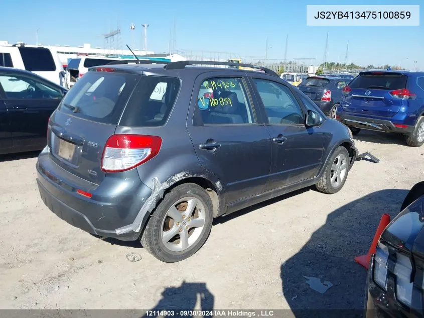 2007 Suzuki Sx4 VIN: JS2YB413475100859 Lot: 12114903