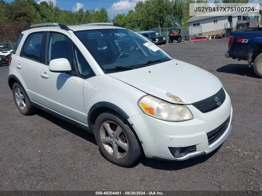 2007 Suzuki Sx4 Sport VIN: JS2YB417X75100724 Lot: 40204481