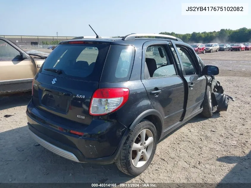 2007 Suzuki Sx4 Sport VIN: JS2YB417675102082 Lot: 40314165