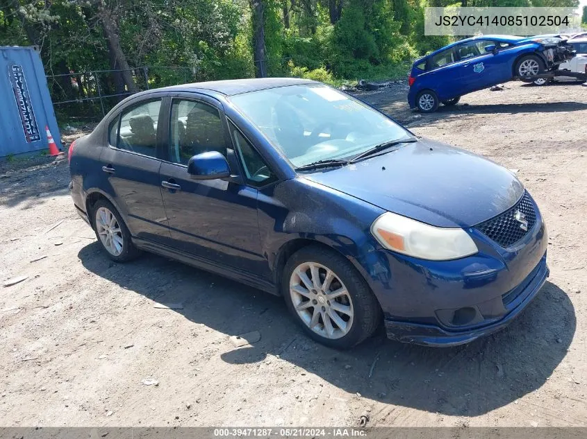 2008 Suzuki Sx4 Sport VIN: JS2YC414085102504 Lot: 39471287