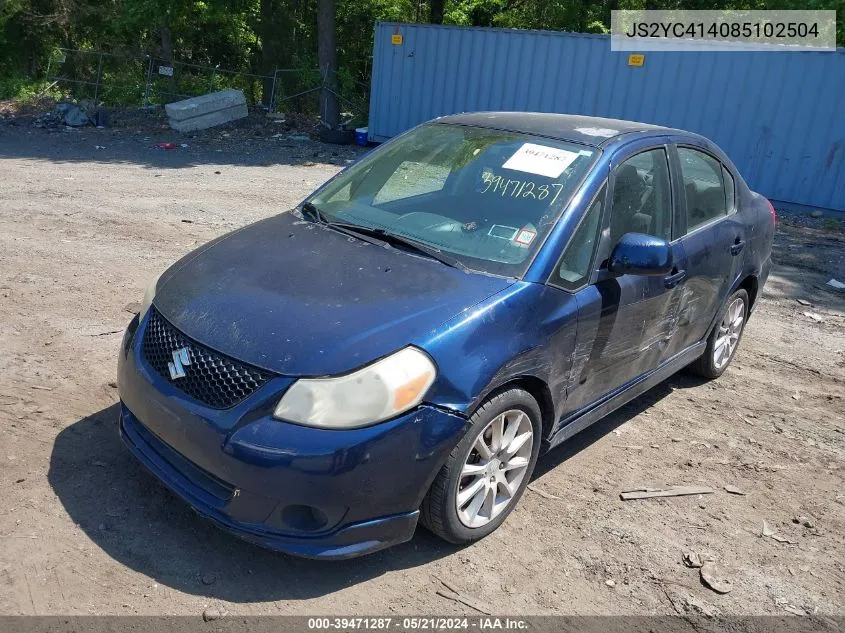 2008 Suzuki Sx4 Sport VIN: JS2YC414085102504 Lot: 39471287