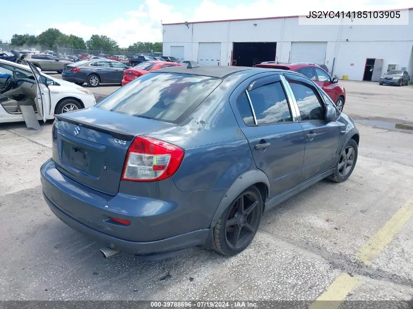 2008 Suzuki Sx4 Sport VIN: JS2YC414185103905 Lot: 39788696