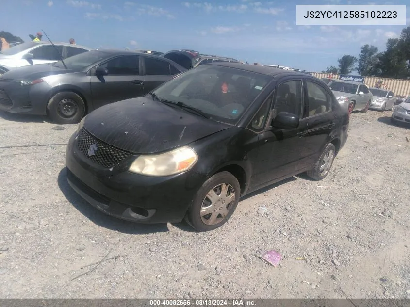 2008 Suzuki Sx4 VIN: JS2YC412585102223 Lot: 40082656