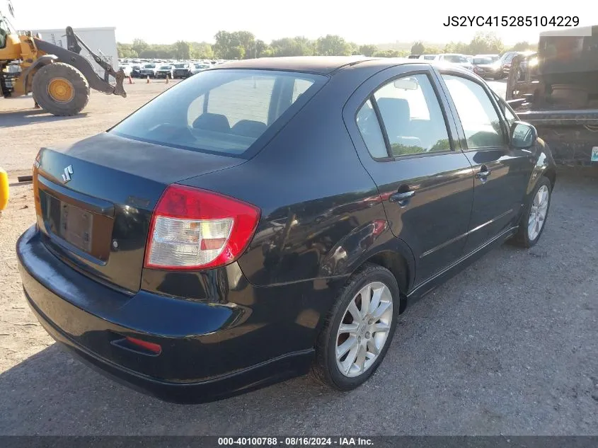 2008 Suzuki Sx4 Sport Convenience/Sport Road Trip Edition Touring 2 VIN: JS2YC415285104229 Lot: 40100788