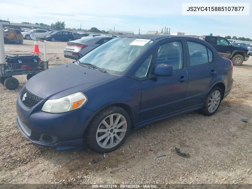 2008 Suzuki Sx4 Convenience/Touring VIN: JS2YC415885107877 Lot: 40221216