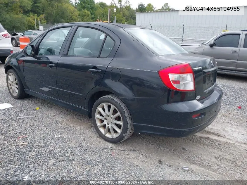 2008 Suzuki Sx4 Sport VIN: JS2YC414X85104955 Lot: 40270136