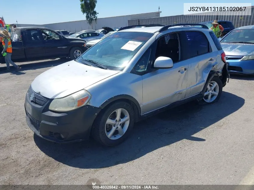 2008 Suzuki Sx4 Convenience/Touring VIN: JS2YB413185102067 Lot: 40325842