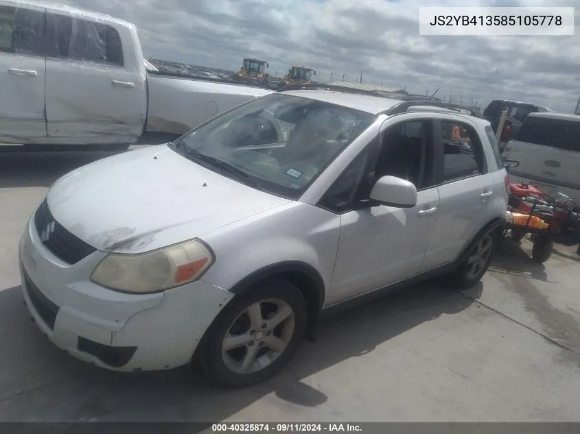 2008 Suzuki Sx4 Convenience/Touring VIN: JS2YB413585105778 Lot: 40325874