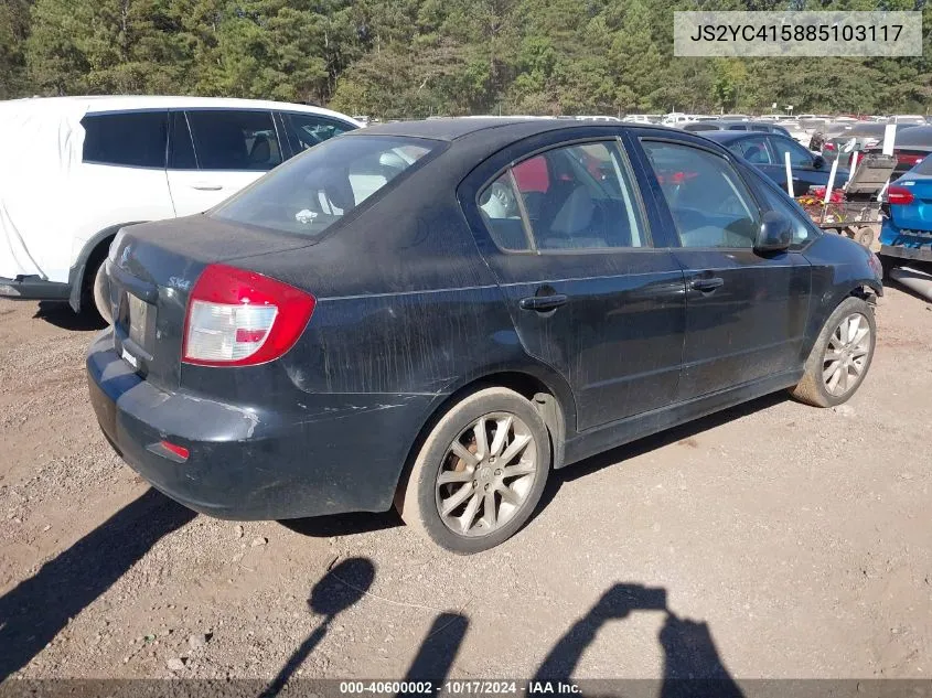 2008 Suzuki Sx4 Sport Convenience/Sport Road Trip Edition Touring 2 VIN: JS2YC415885103117 Lot: 40600002