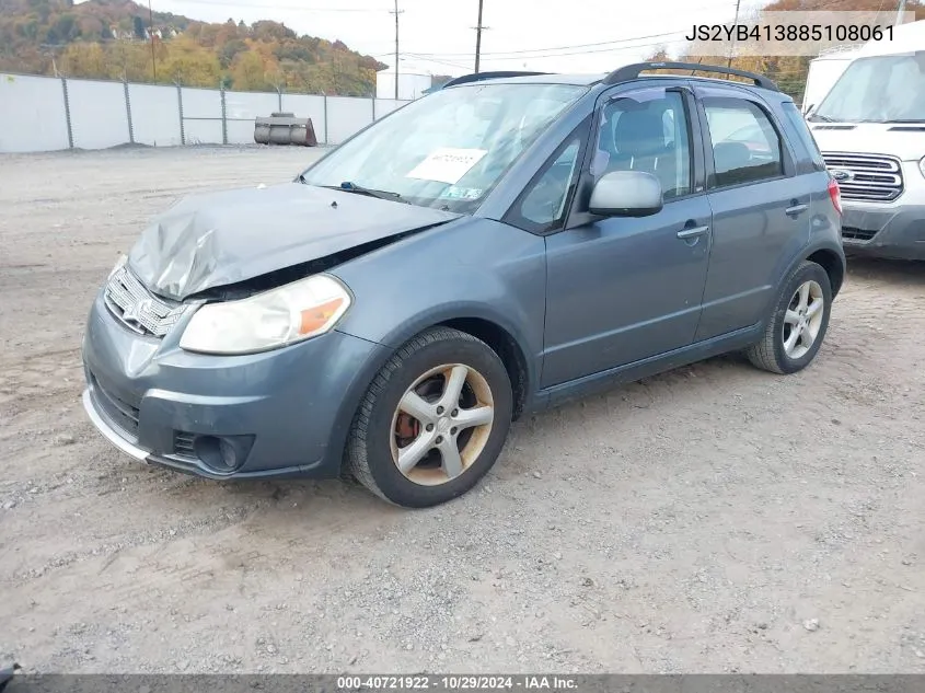 2008 Suzuki Sx4 Convenience/Touring VIN: JS2YB413885108061 Lot: 40721922